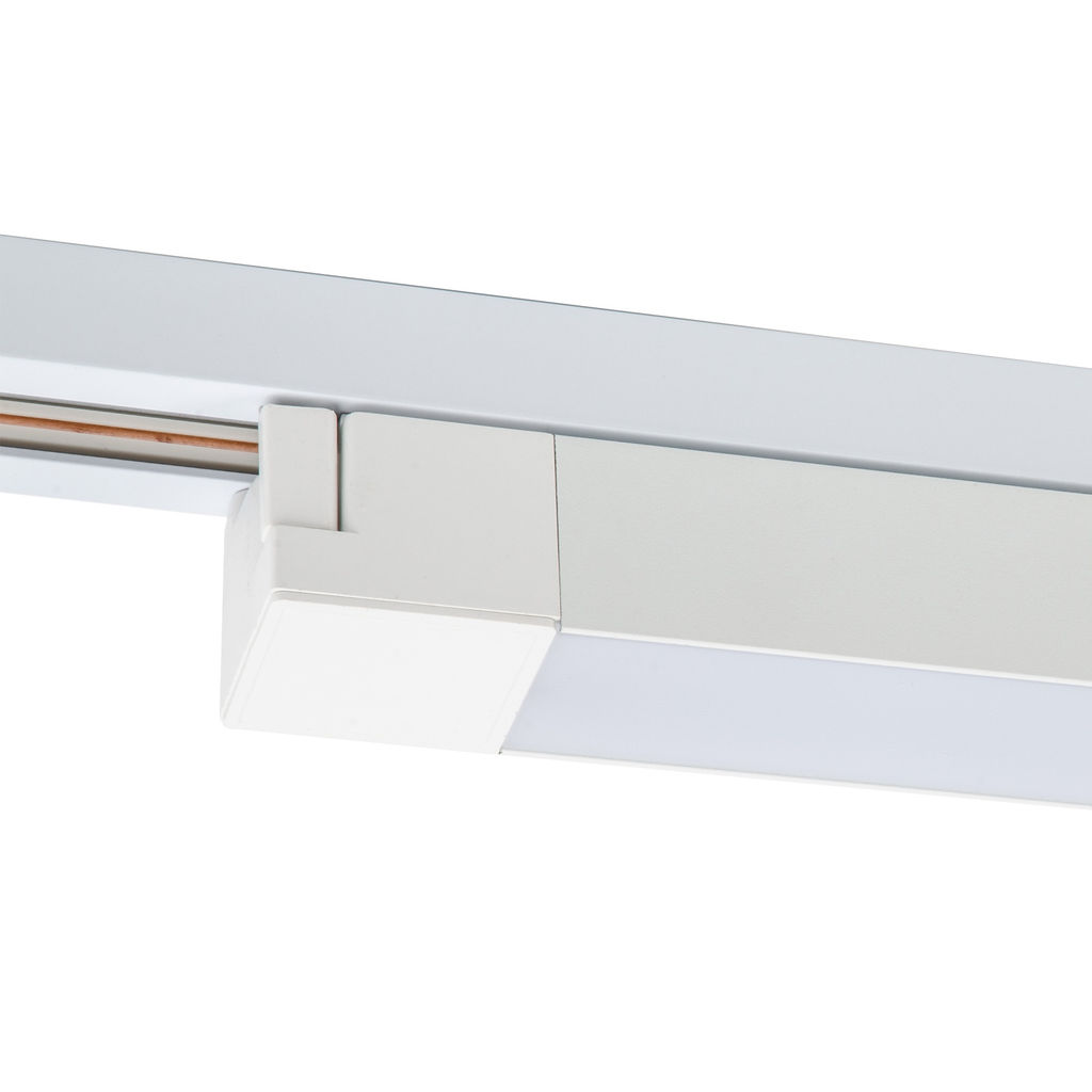 ULB-Q281 20W/4000K WHITE Светильник-прожектор светодиодный трековый. Линейный. 1600 Лм. Белый свет (4000К). Корпус белый. ТМ Volpe