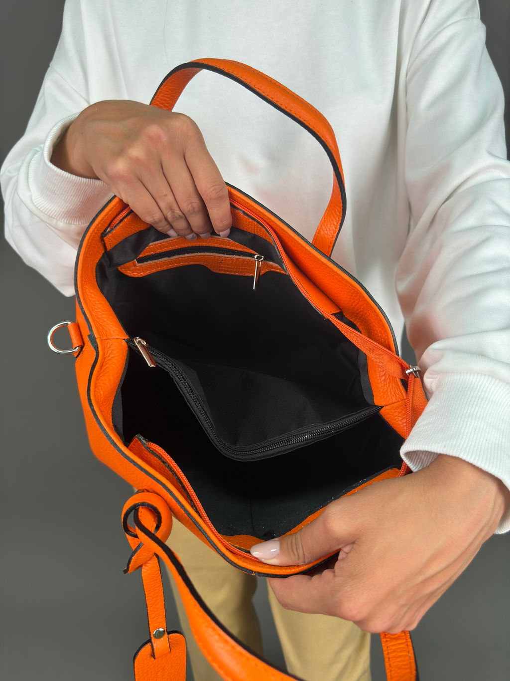 Сумка женская из телячьей кожи