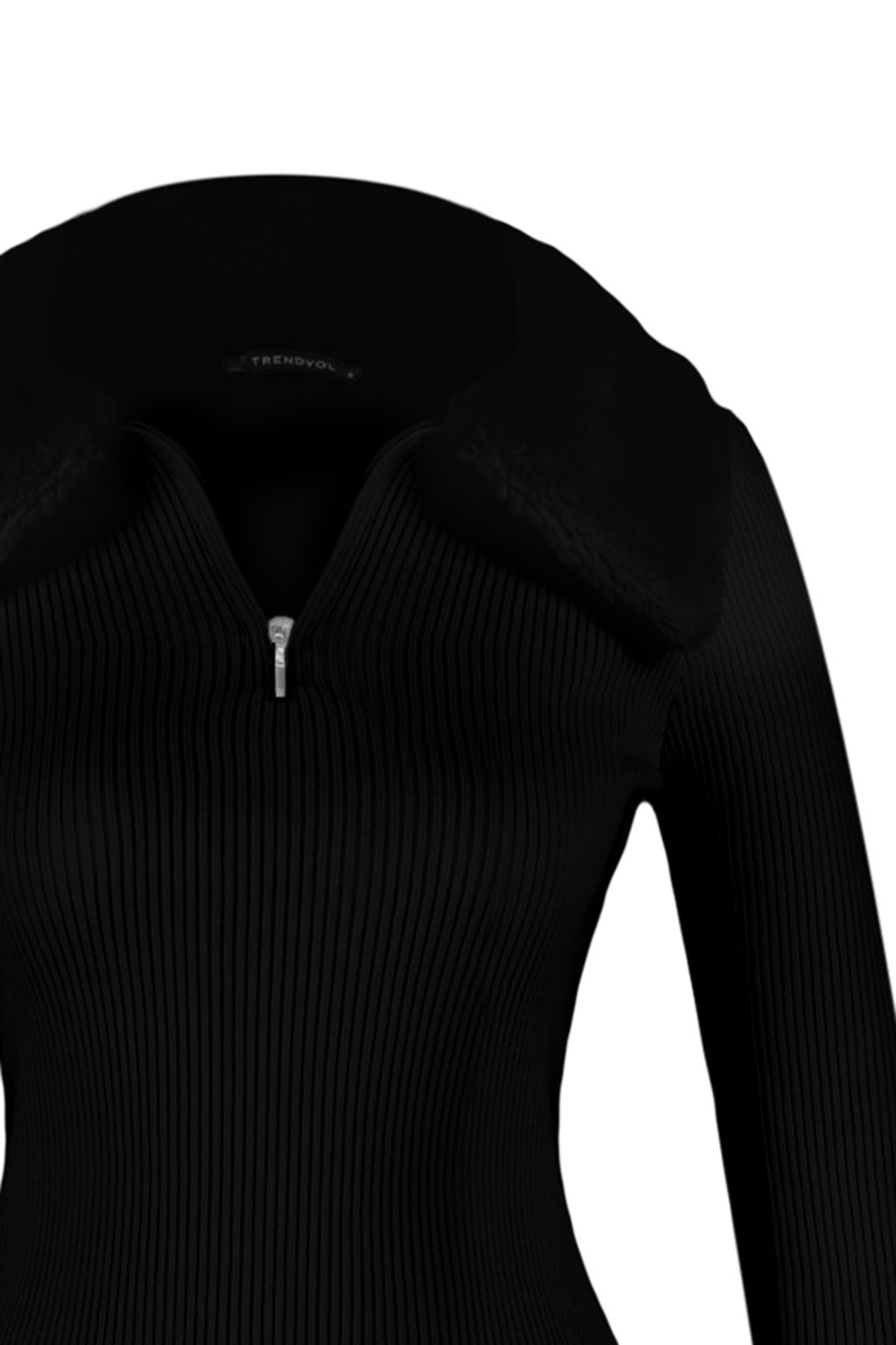 Pudra Polo Yaka Suni Kurk Detayl? Triko Kazak TWOAW24KZ00204 - Trendyolmilla фото 15