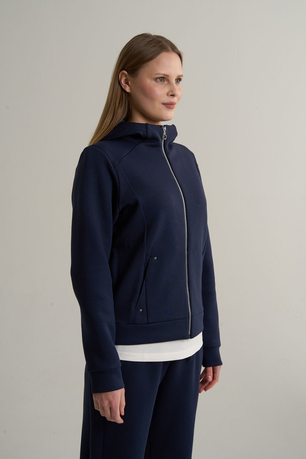 Толстовка на молнии Синий ANTA TRN Knit Track Top