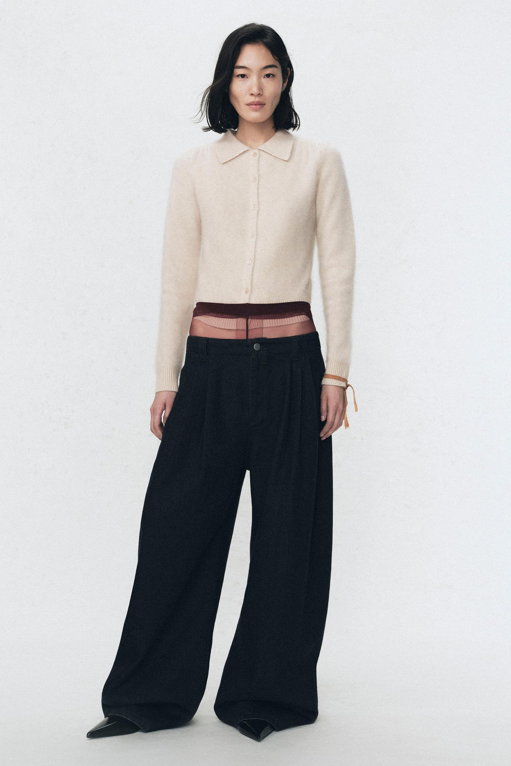WIDE-LEG JEANS WITH DARTS SOSHIOTSUKI X ZARA фото 15