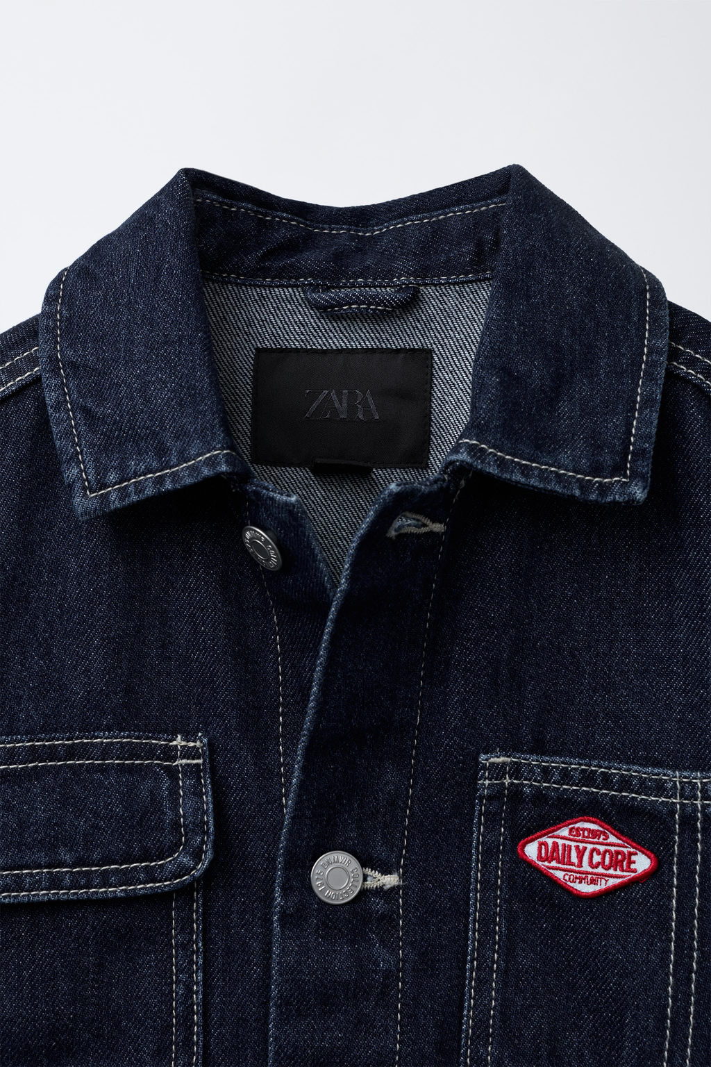 DENIM JACKET WITH LABEL