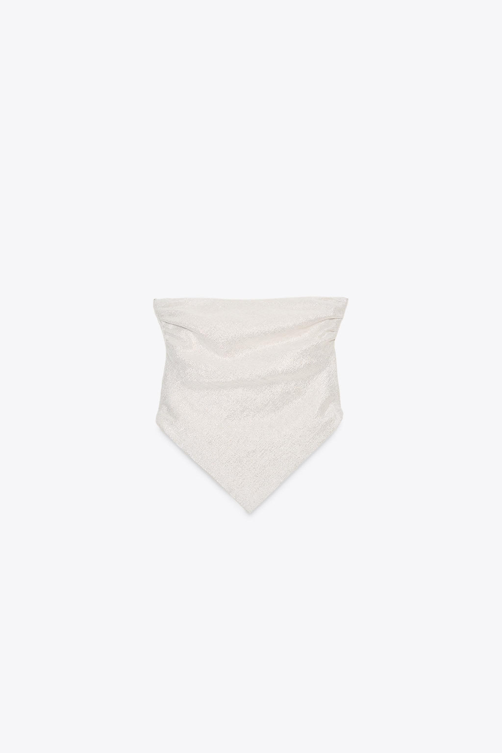 METALLIC THREAD HALTER TOP - Zara фото 10