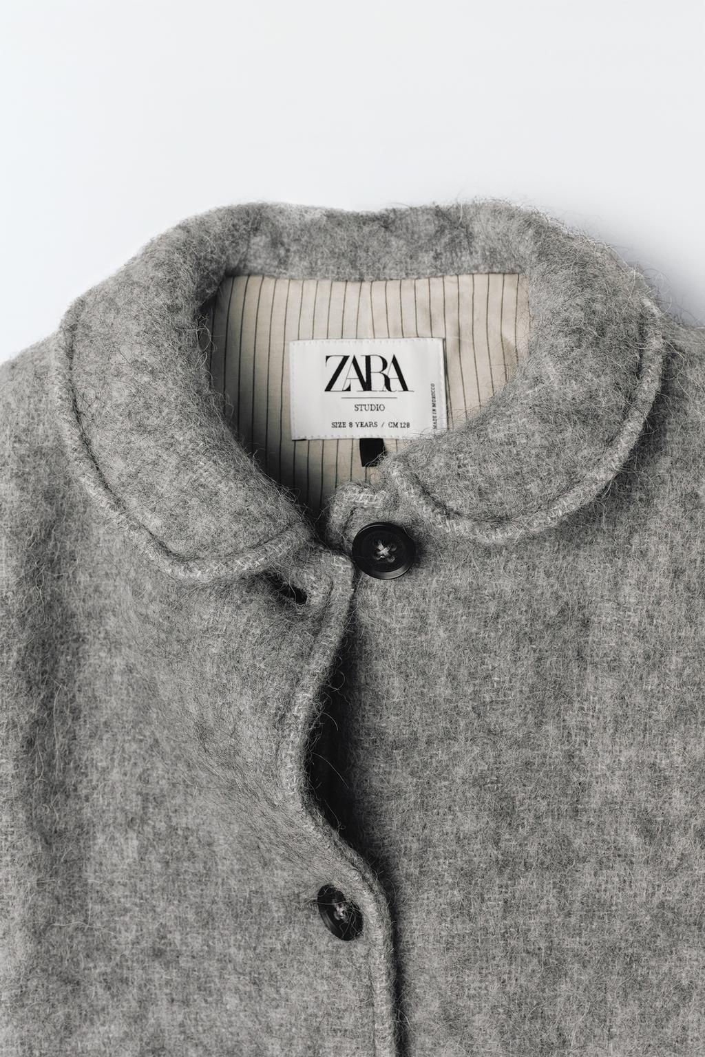 WOOL AND ALPACA BLEND COAT- LIMITED EDITION - Zara фото 5