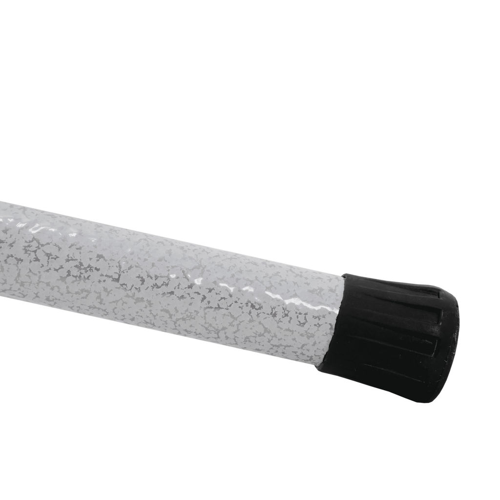 Вешалка-стойка металл. "Луч 3" 63х177см (9 рожков, белое серебро/белый)