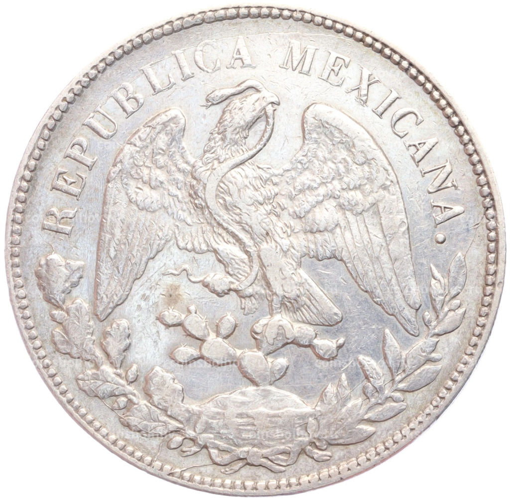 Монета 1 песо 1899 года Мексика