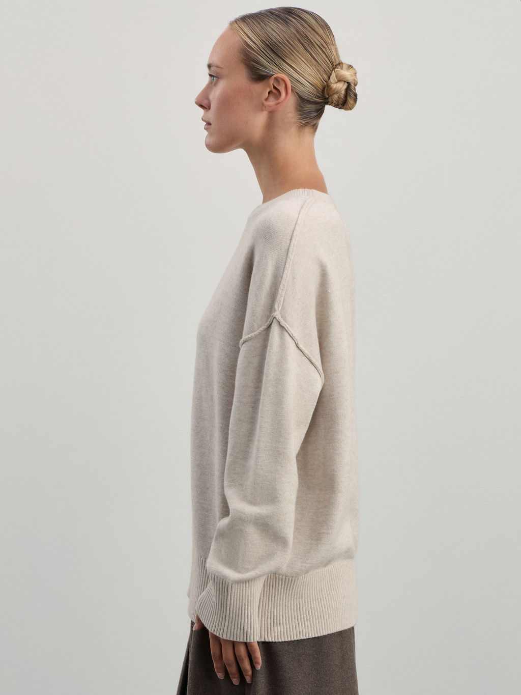 Джемпер из вискозы со швами / Zarina  фото 4