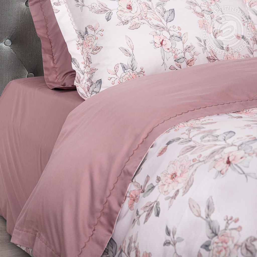 Постельное белье Мадлена (мако-сатин) Евро/Пододеяльник (молния, ушки): 1 шт.- 220*200; Простыня: 1 шт.- 260*240; Наволочка (молния, ушки): 2 шт.- 70*70; Наволочка (молния, ушки): 2 шт.- 50*70 Мако - сатин