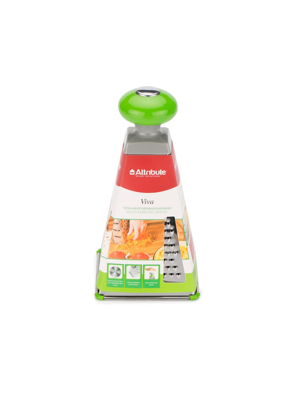 Терка 4-х сторонняя VIVA Grey-Green арт. ATV720