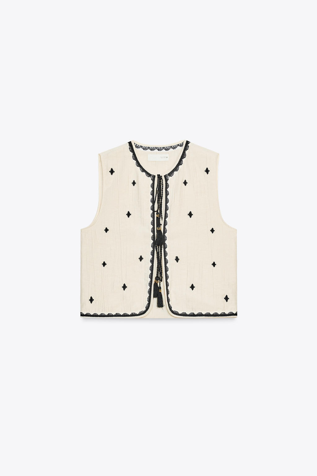 TASSEL EMBROIDERED GILET