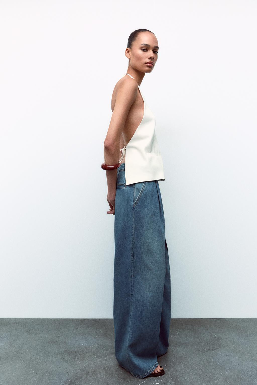 TRF DARTED HIGH-WAIST JEANS - Zara фото 3