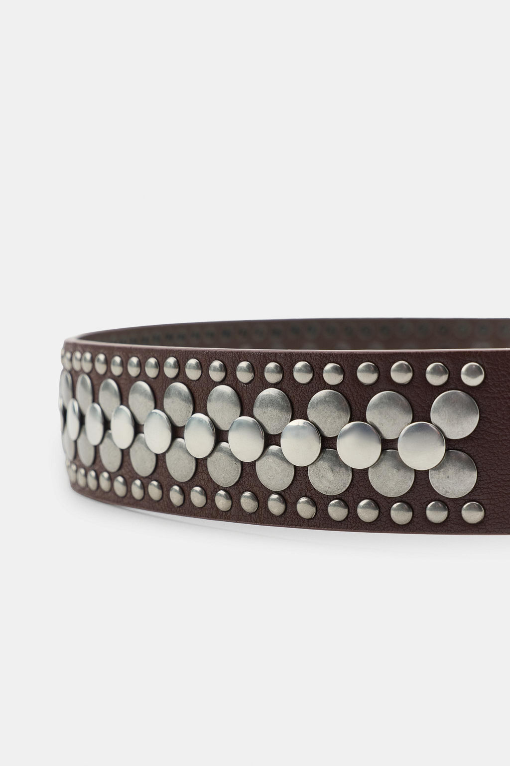 CINTUR?N EFECTO PIEL TACHAS / Marr?n - Zara фото 5