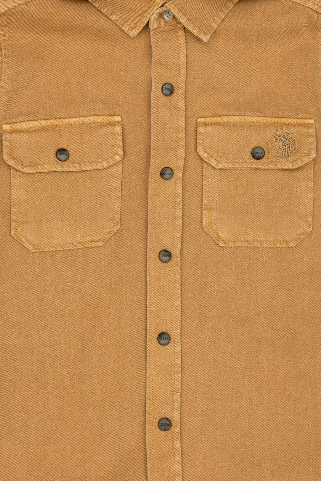 Рубашка песочного цвета с длинными рукавами и капюшоном для мальчика - U.s. polo assn фото 3