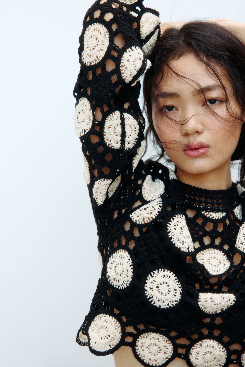 Top en punto calado efecto crochet - H&m фото 5