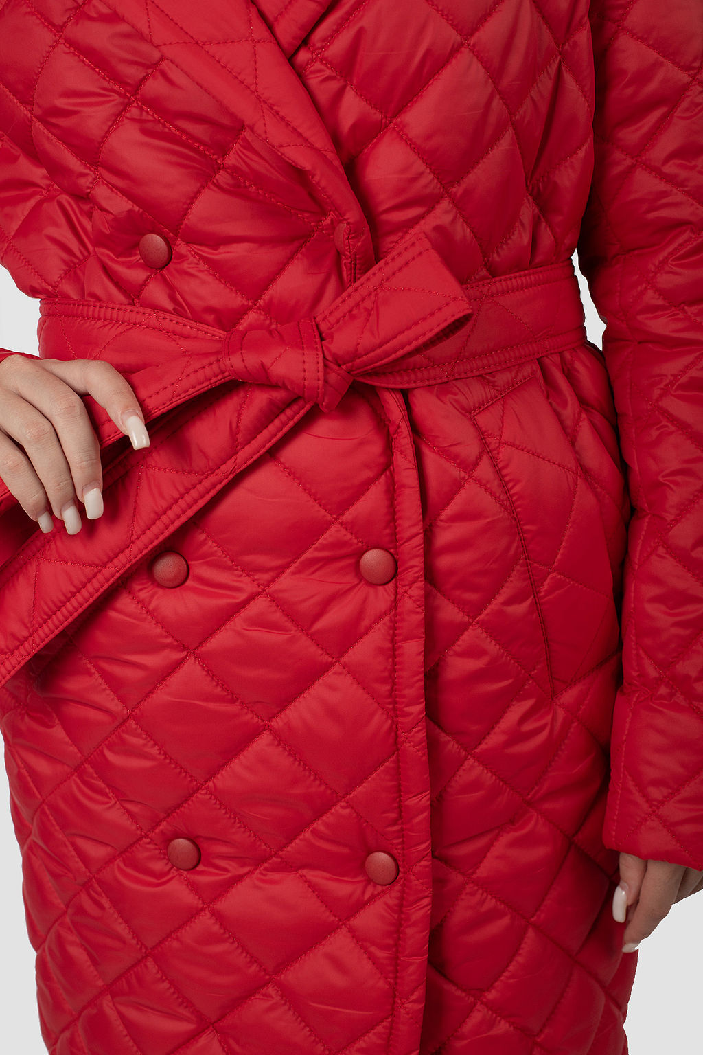 01-12028 Пальто женское демисезонное (пояс) - El podio фото 6