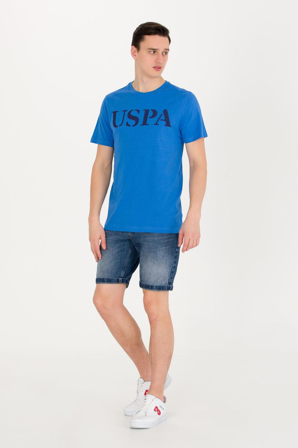 U. S. Polo Assn Мужская футболка Saks Basic с круглым вырезом - U.s. polo assn фото 4