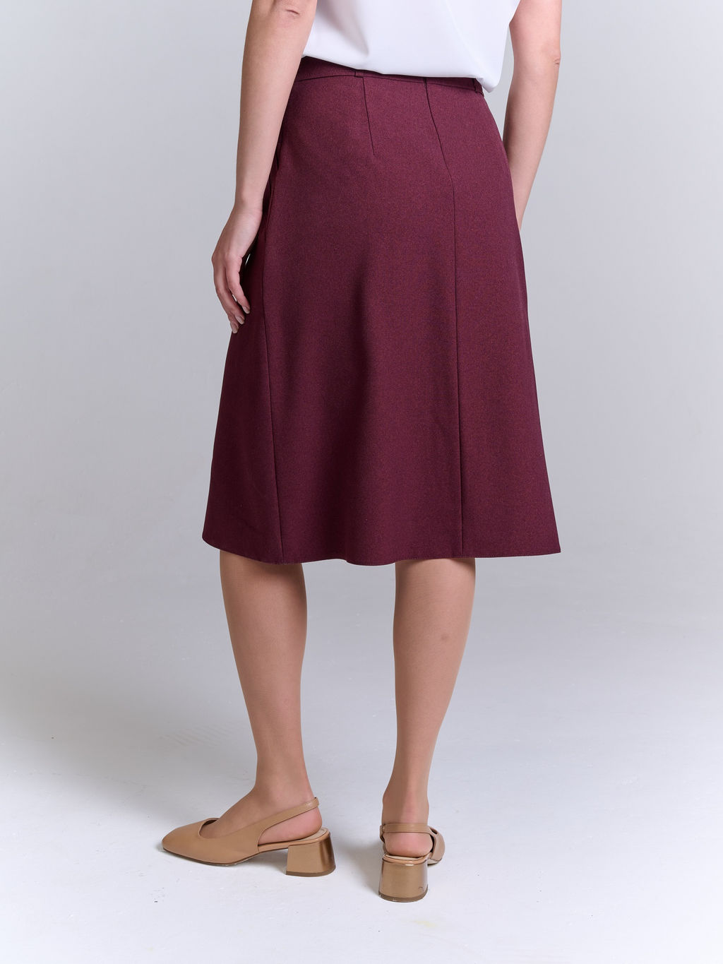 Юбка из костюмной ткани с добавлением шерсти