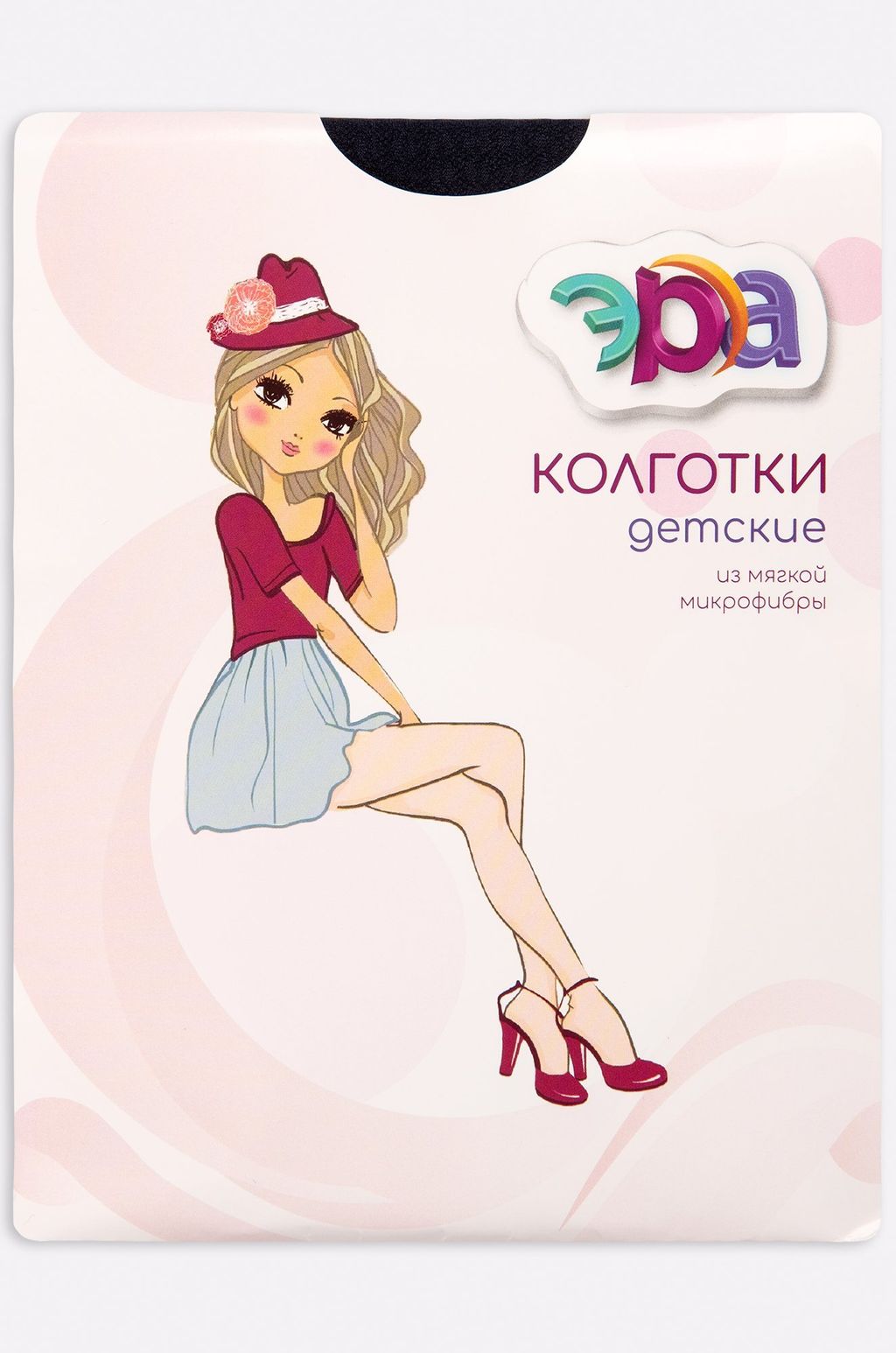 Матовые капроновые колготки для девочки с узором 60 Den Эра  фото 2