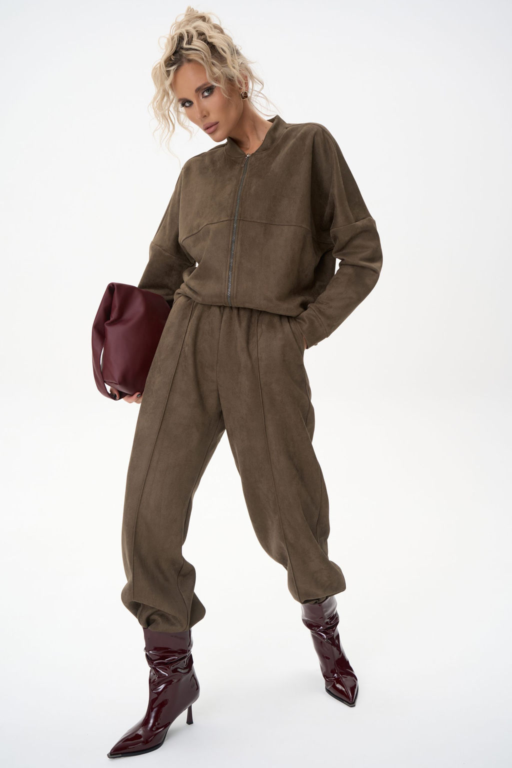 Бомбер Майли (оливковый) - Эльза фото 16