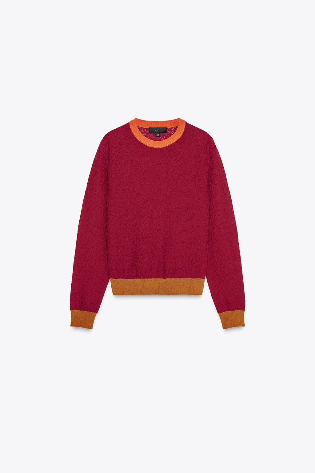 COLOUR BLOCK KNIT SWEATER - Zara фото 5