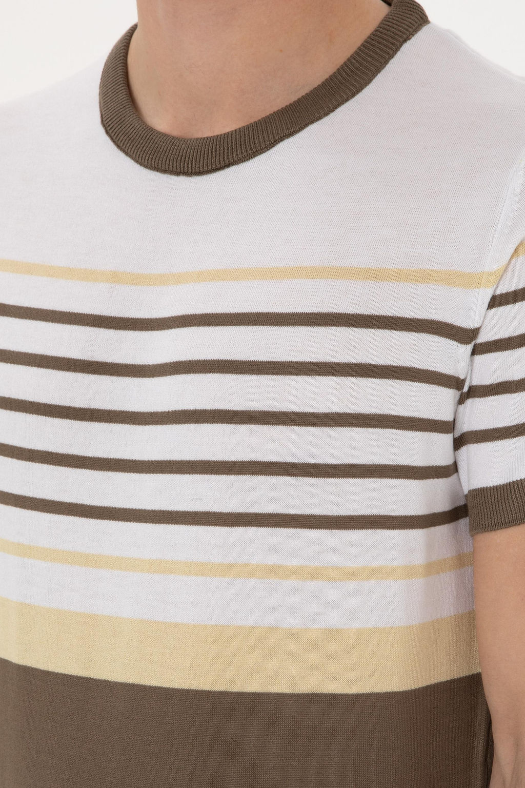 Erkek Slim Fit Bisiklet Yaka Vizon Ti__rt Sepette S_rpriz _ndirim - U.s. polo assn фото 7