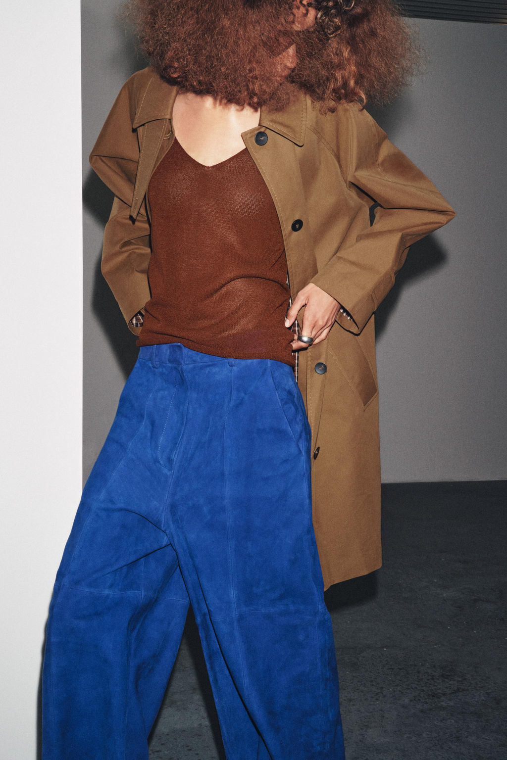 ZW COLLECTION MIDI TRENCH COAT - Zara фото 4