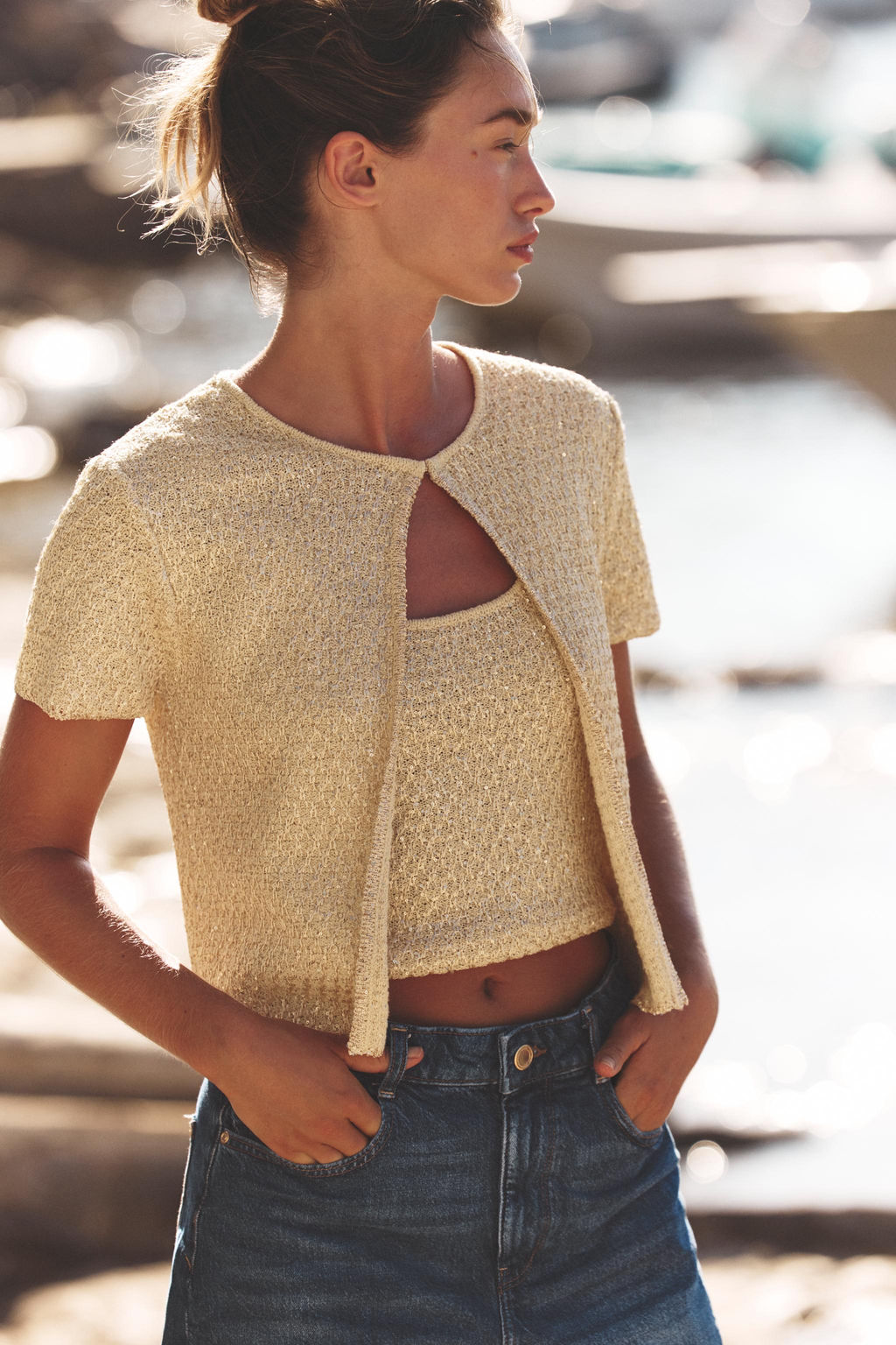 SEQUIN CARDIGAN - Zara фото 2