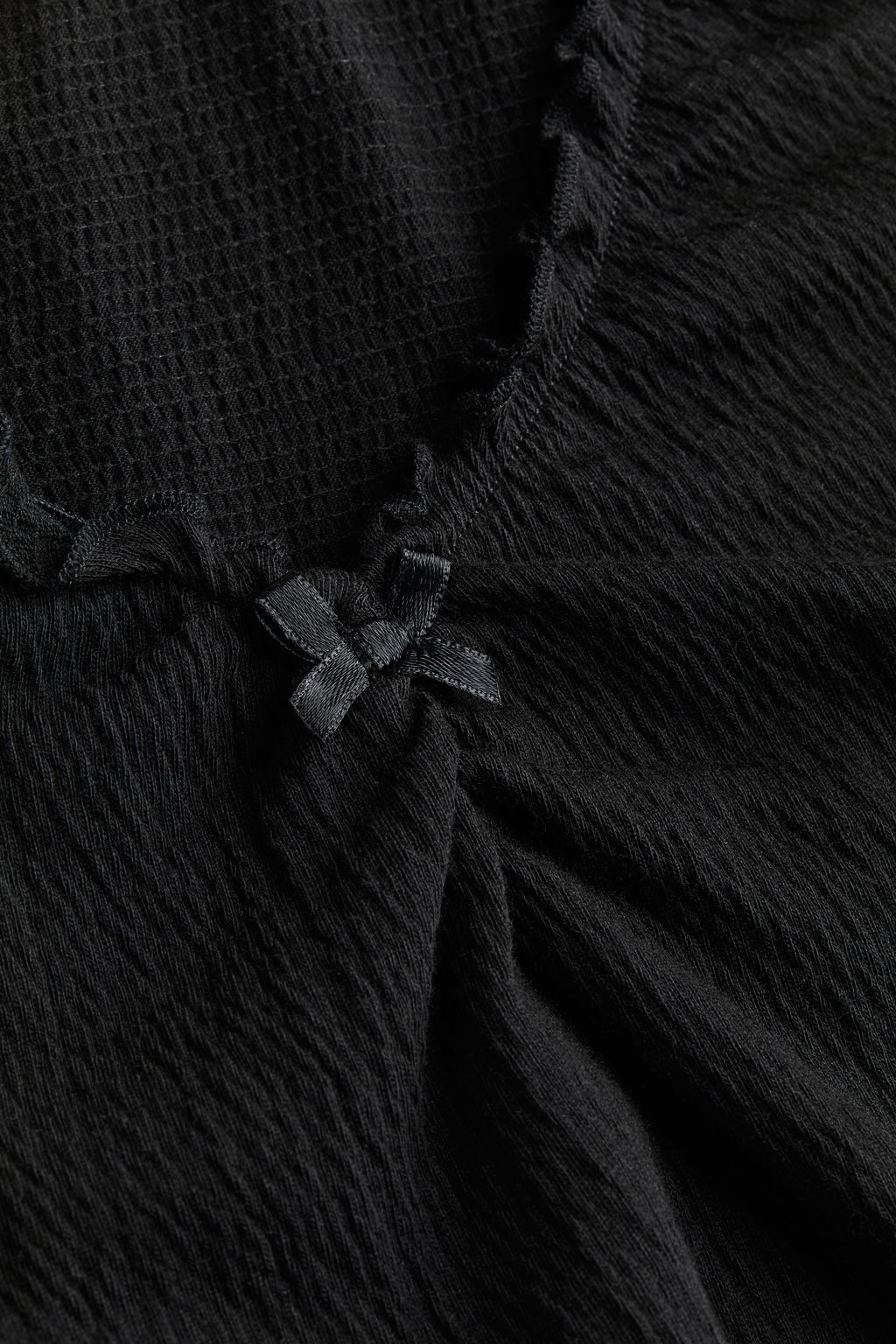 Top de punto con efecto arrugado - H&m фото 2