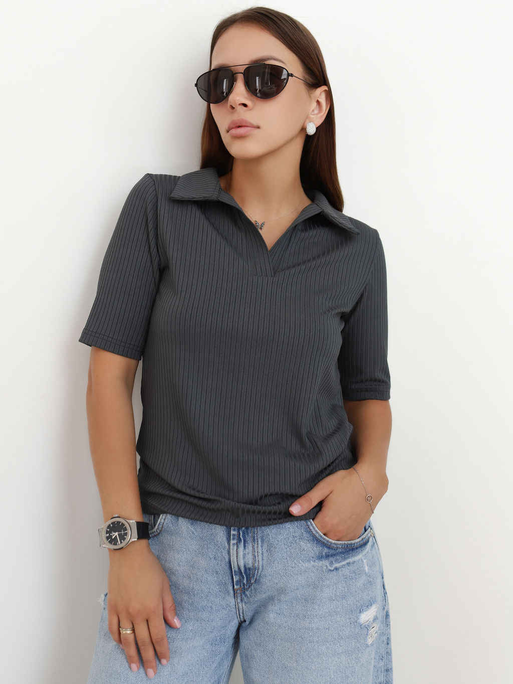 Футболка поло КФ100 Графит от фабрики Спортсоло