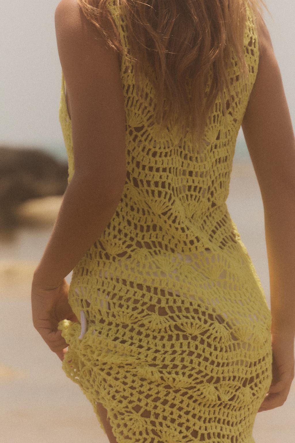 OPEN KNIT MINI DRESS - Zara фото 4