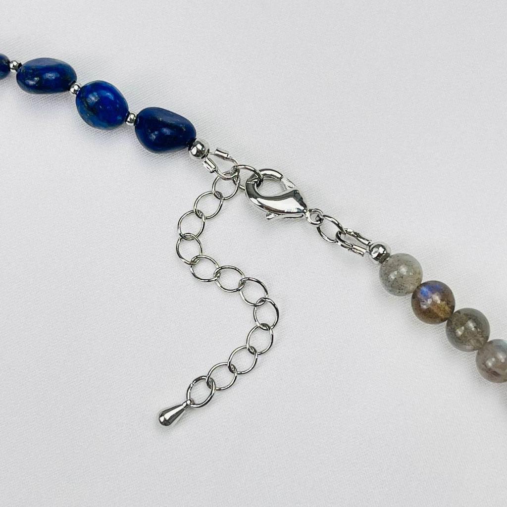 Колье из Лазурита и Лабрадора 42 см +