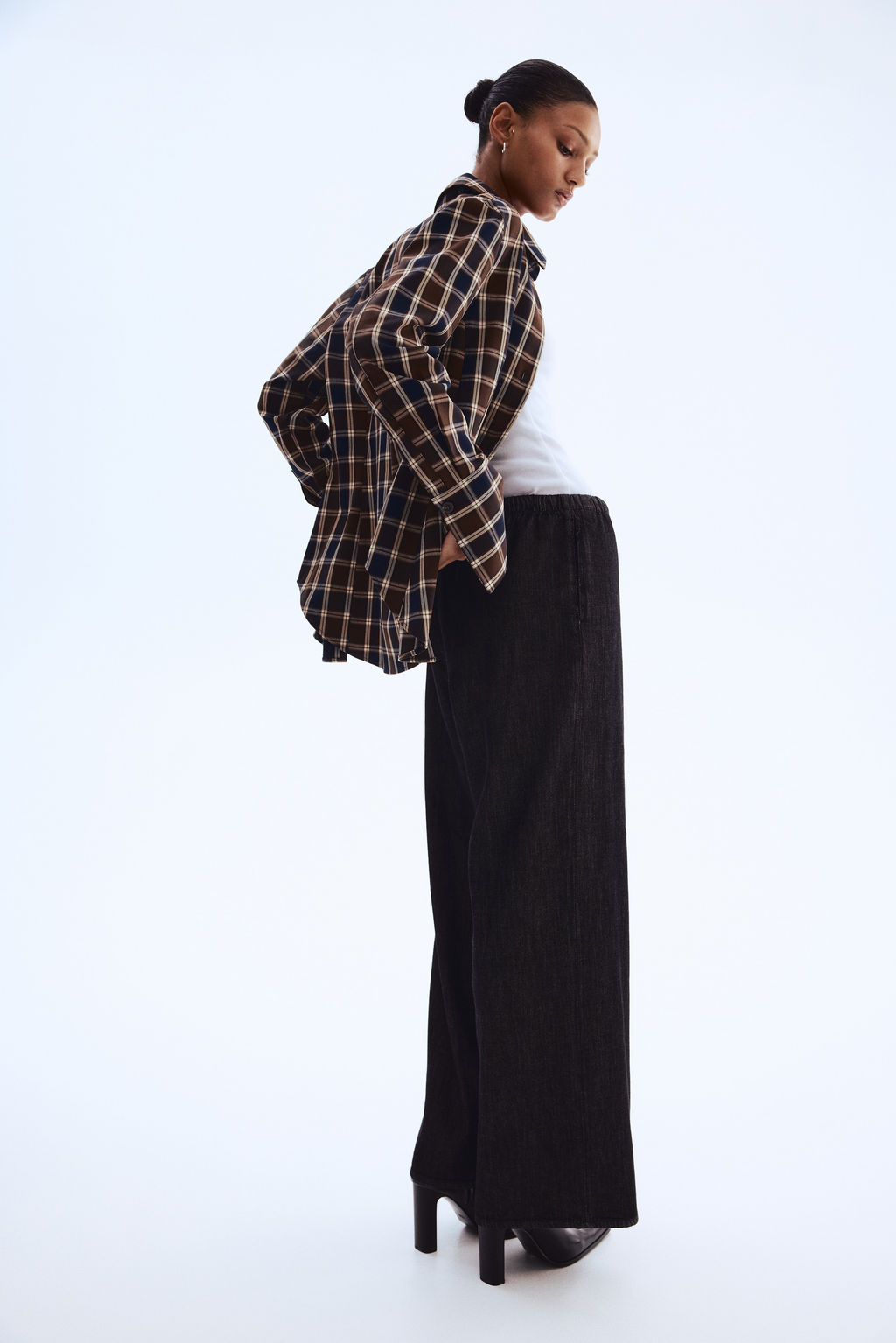 Pantal?n denim con cord?n de ajuste Feather Soft - H&m фото 5