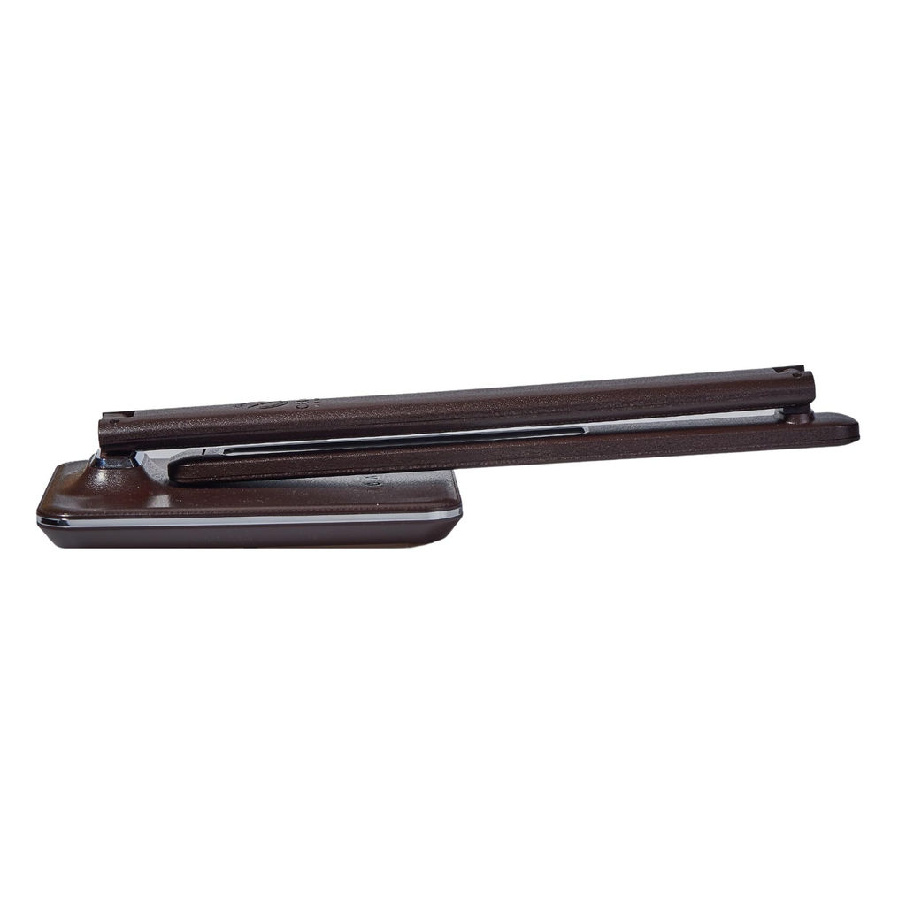 TLD-551 Brown/LED/450Lm/3000-6000K/Dimmer/USB Светильник настольный c часами, календарем, термометром, 9W. Сенсорный выключатель. Коричневый (стилизован под кожу). TM Uniel.