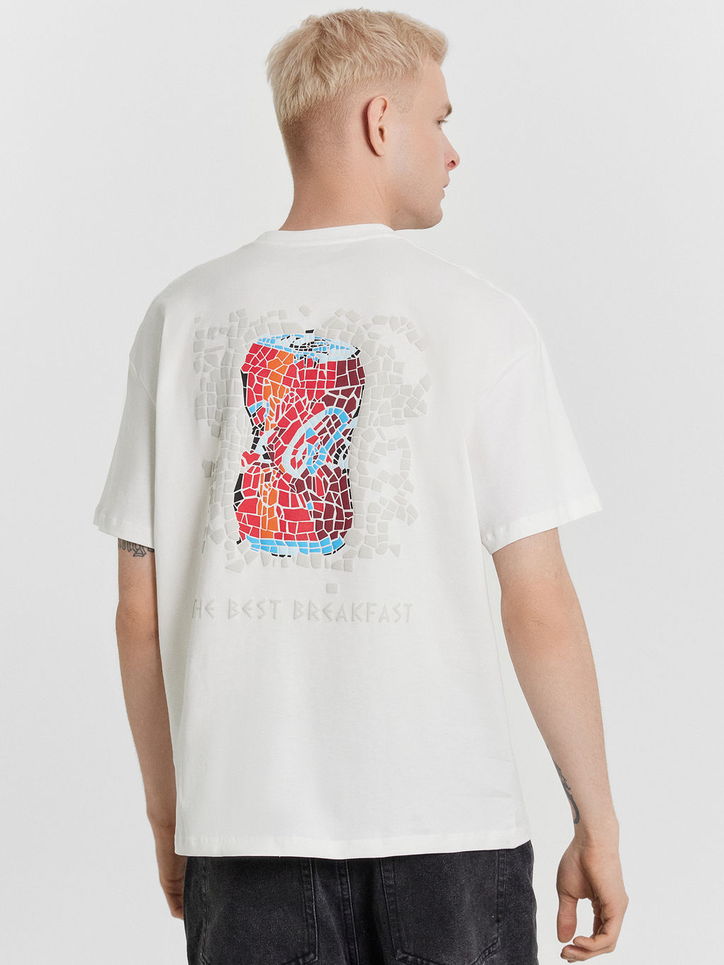 Футболка мужская Mark Formelle белый с принтом из хлопка  фото 4