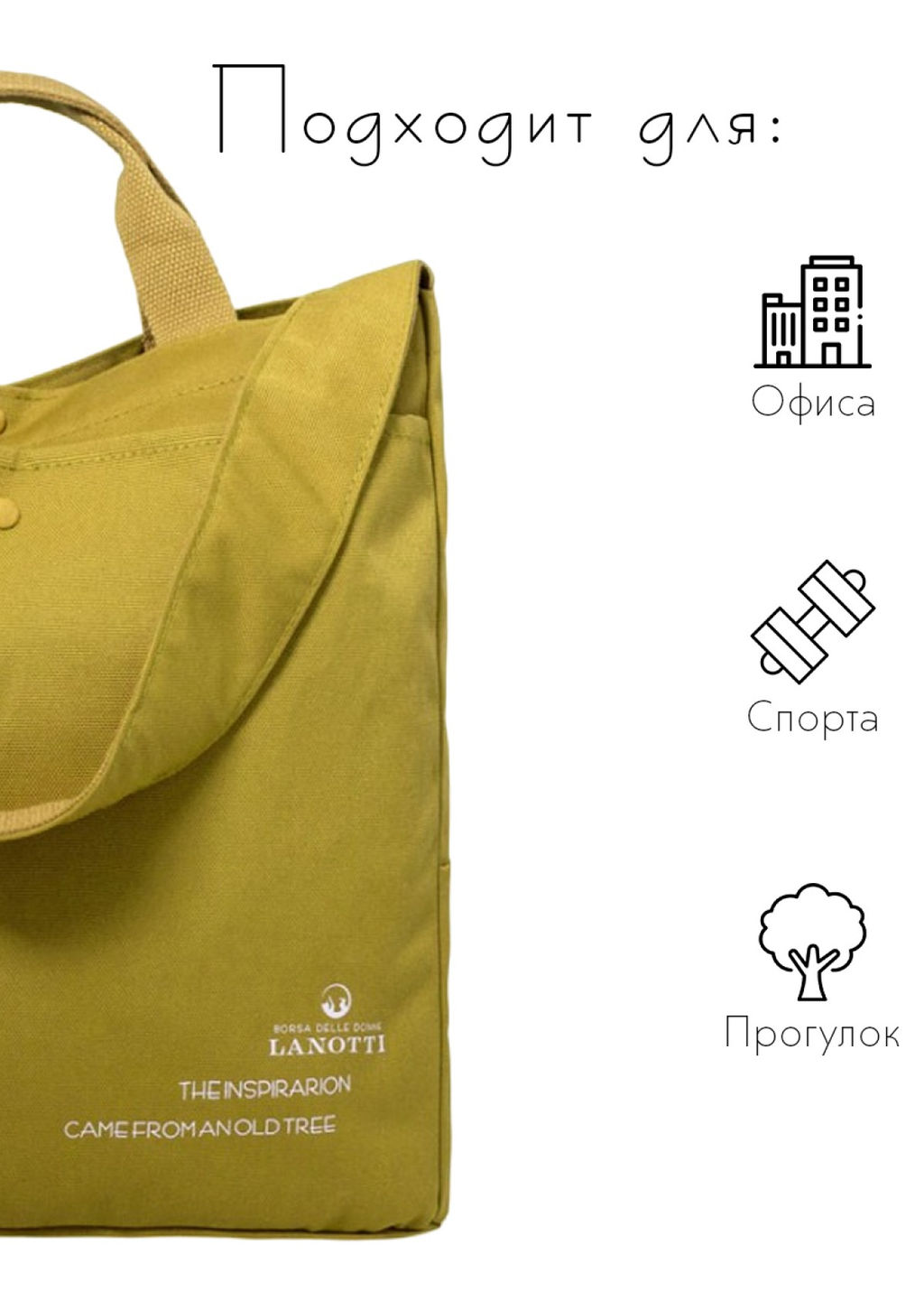Сумка женская текстиль Lanotti 1701/Желтый