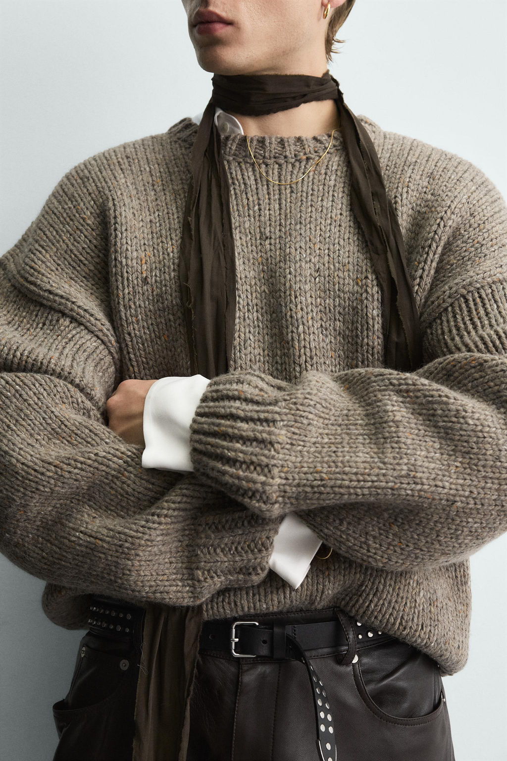 STRUCTURED WOOL JUMPER - Zara фото 5