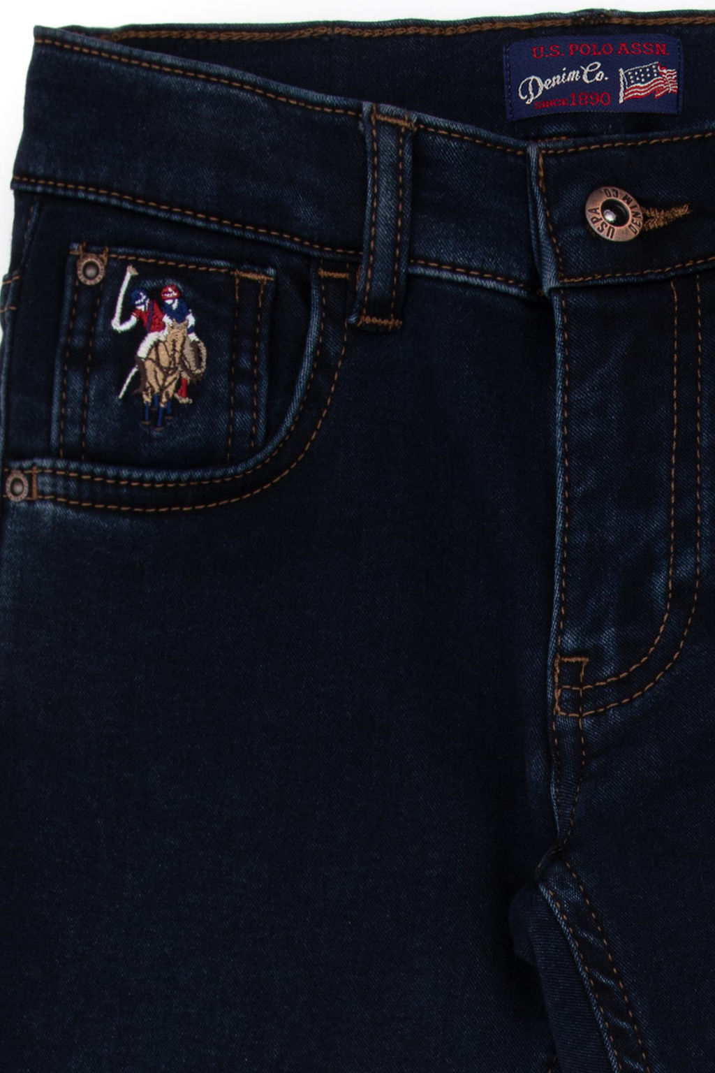 Erkek _ocuk Koyu Mavi Jean Pantolon - U.s. polo assn фото 4