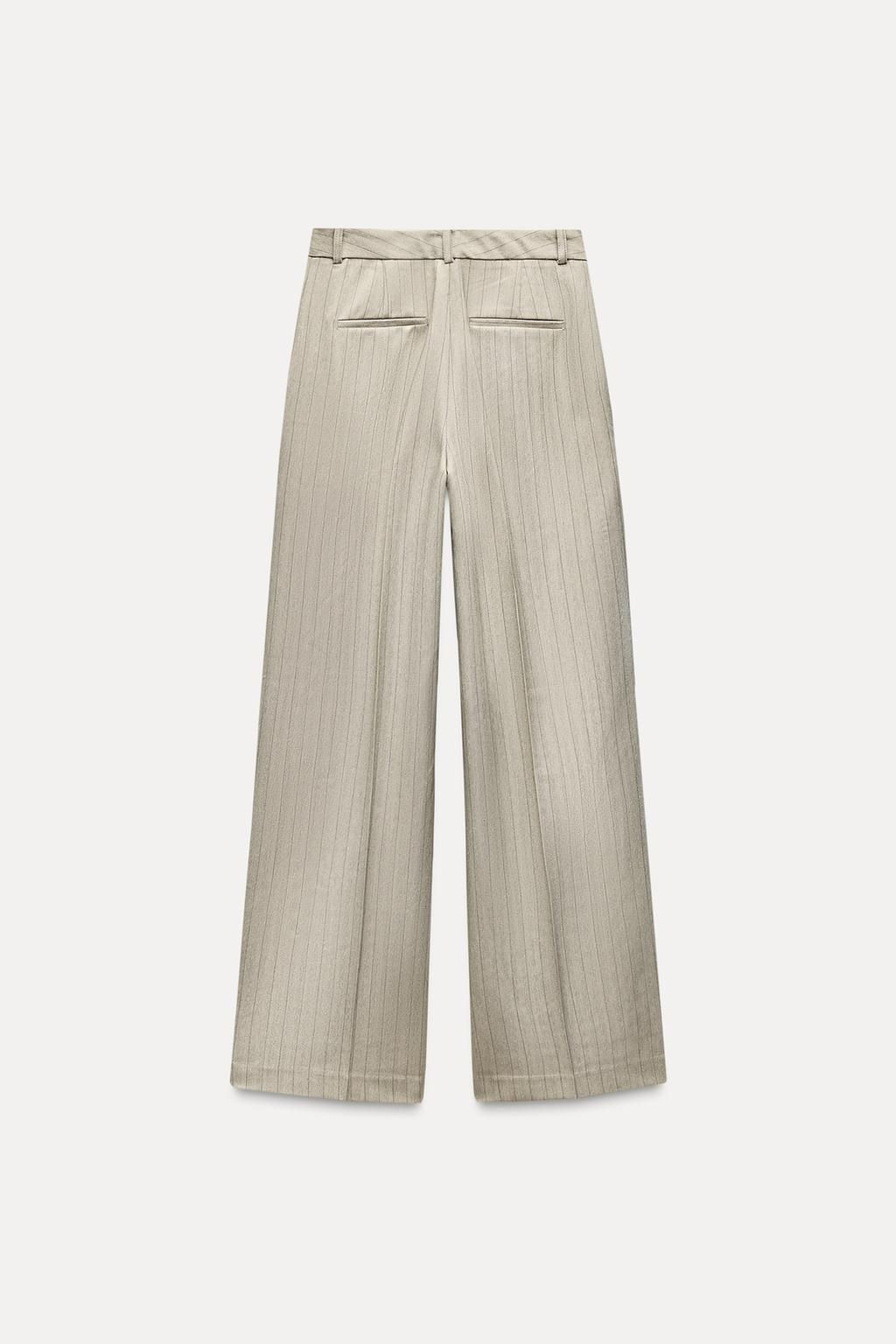 HERRINGBONE STRIPE TROUSERS - Zara фото 4