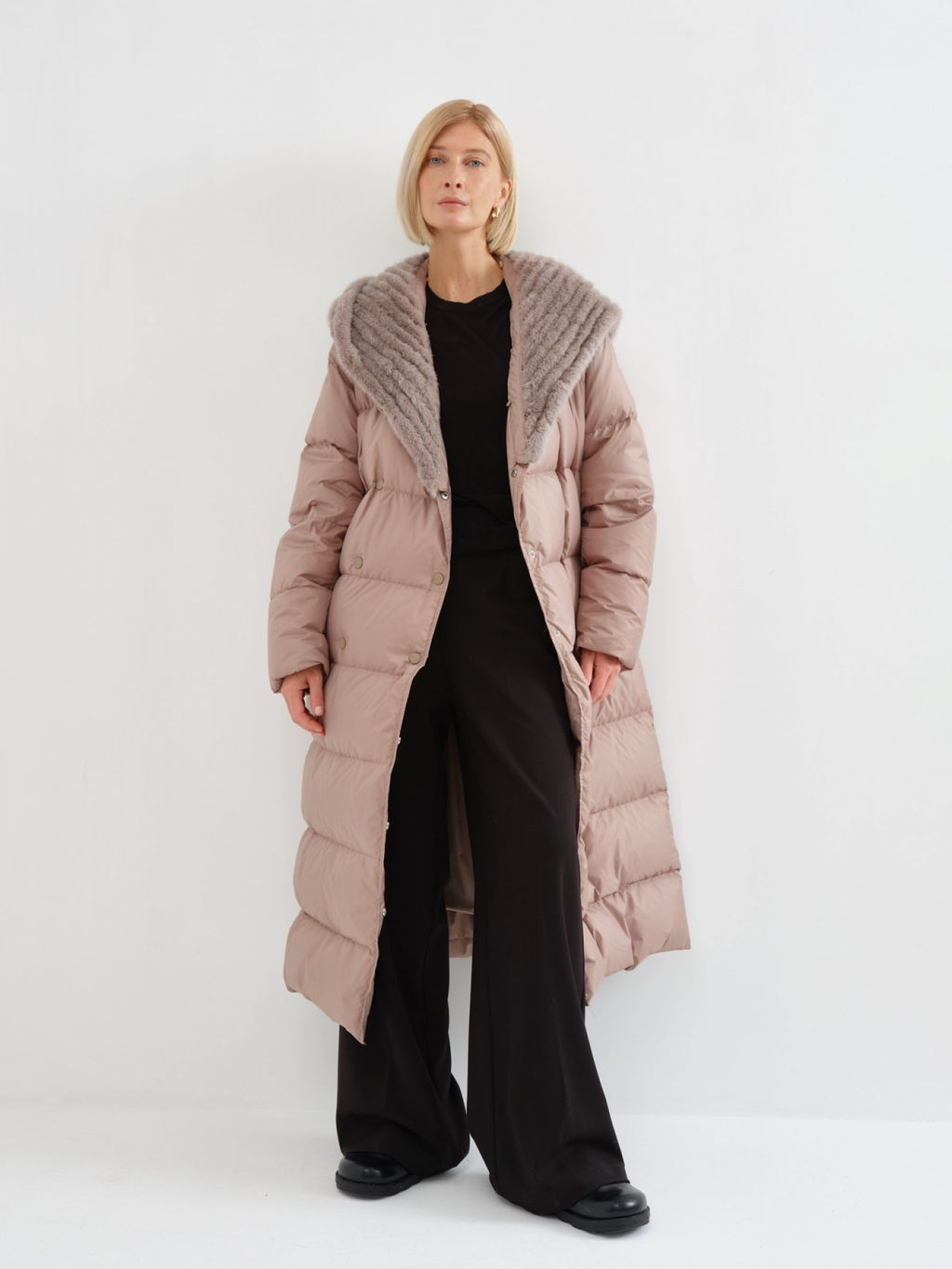 Conso/WDLF 230539 - almond Пуховое пальто фото 6
