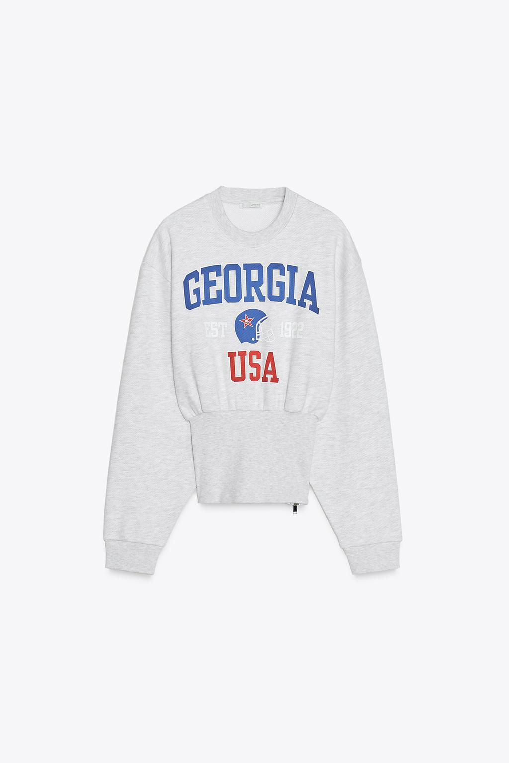 TEXTURED ZIP-UP SWEATSHIRT - Zara фото 6