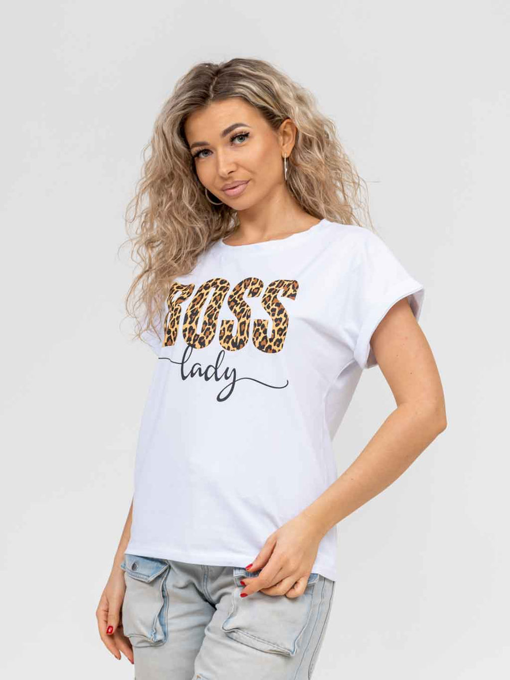 Футболка женская, цвет белый