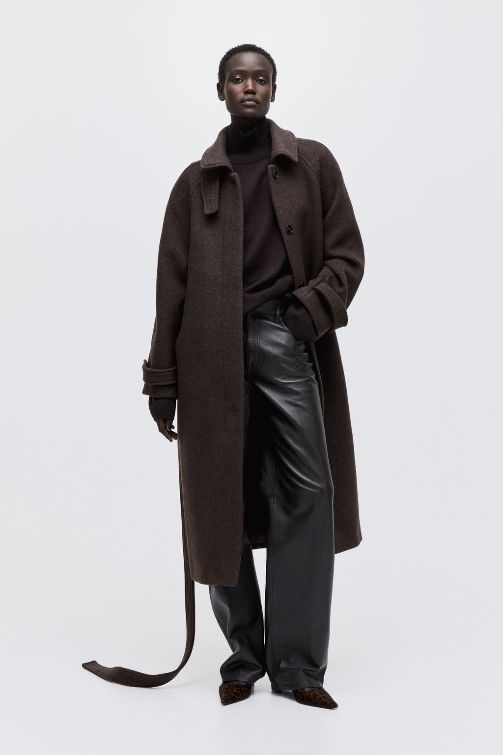 Abrigo oversize en mezcla de lana - H&m фото 4
