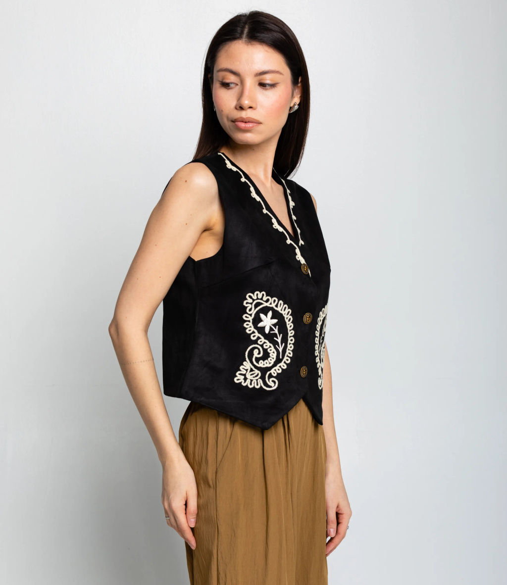 Жилет #КТ9836, чёрный