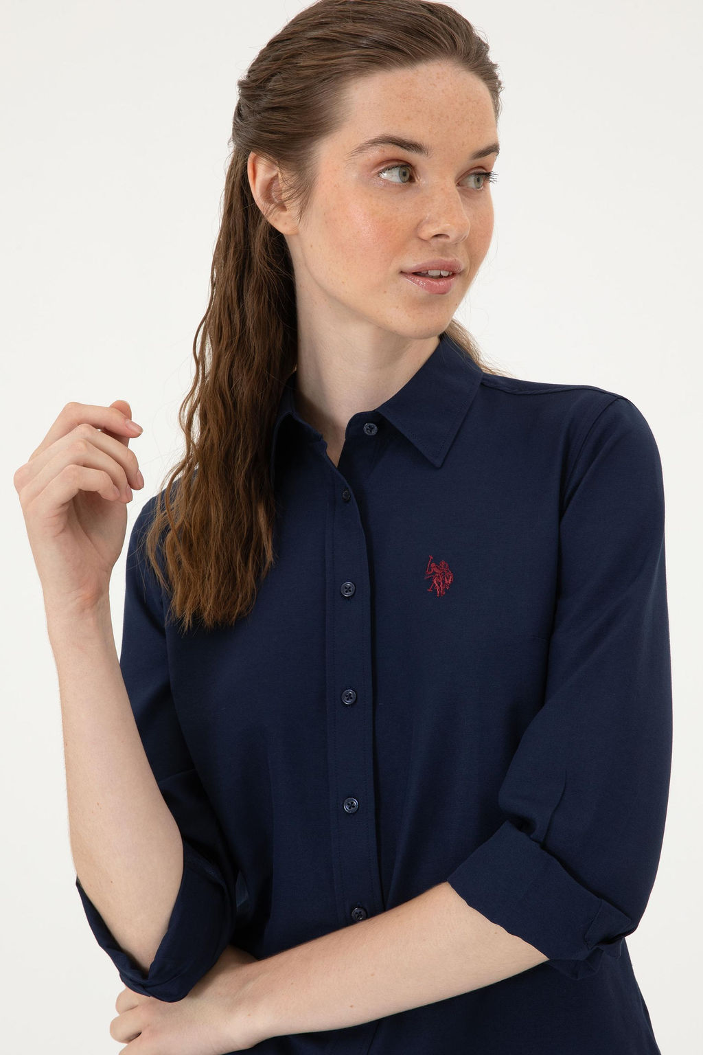 Kad_n Lacivert Uzun Kollu Basic G_mlek Sepette S_rpriz _ndirim - U.s. polo assn фото 2