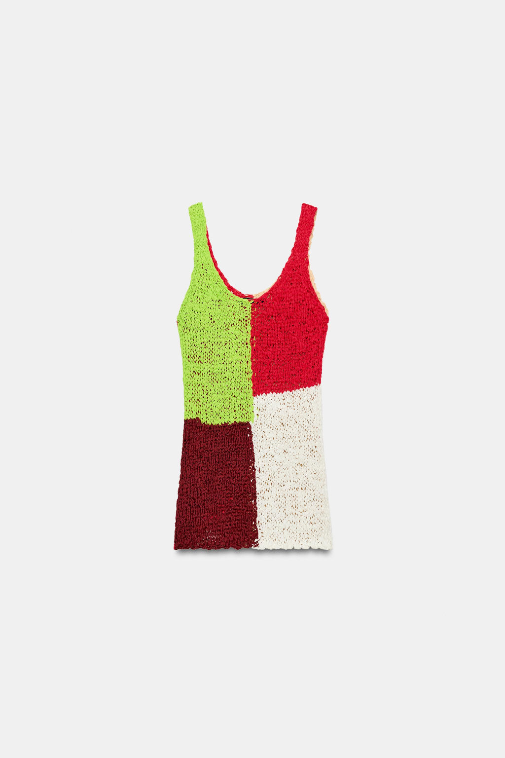 TOP PUNTO COLOR BLOCK / Multicolor - Zara фото 4