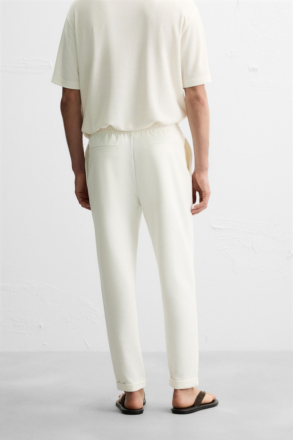 EASY CARE JOGGER WAIST TROUSERS - Zara фото 3