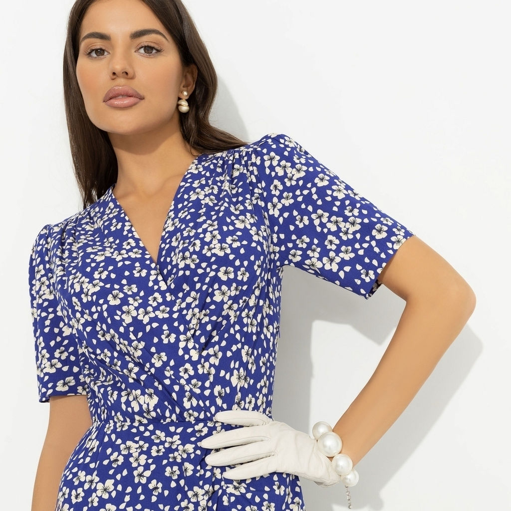 Платье из вискозы, Амур настиг (синий) - Charutti фото 9