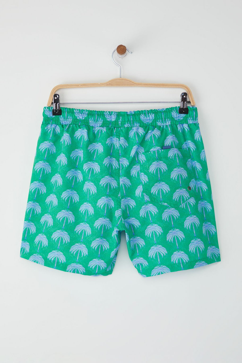 Trendyolmilla Man Yesil Standart Fit Palmiye Desenli Bask?l? Mayo Deniz Sortu TMNSS25DS00005  фото 4