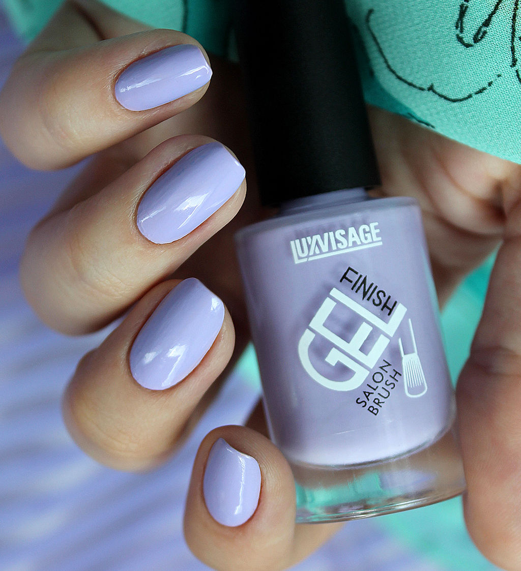 LuxVisage Лак для ногтей GEL finish тон 2 лиловый 9мл - Golden rose фото 2