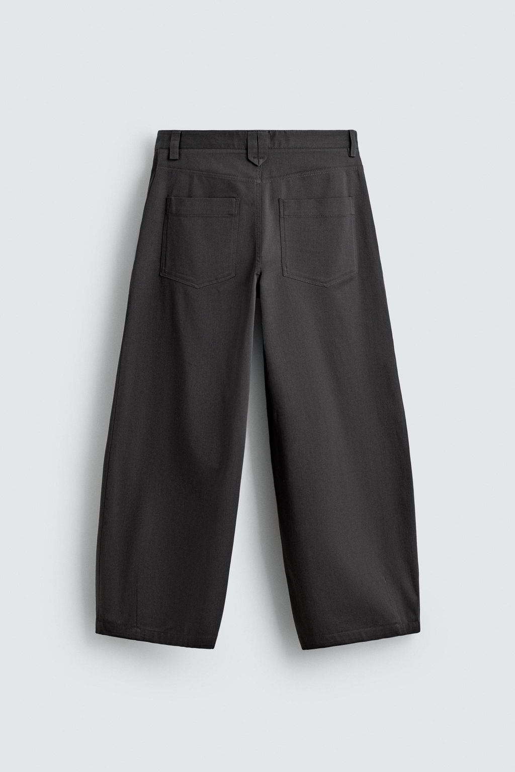 PANTAL?N WIDE  FIT CROPPED / Gris Antracita - Zara фото 9
